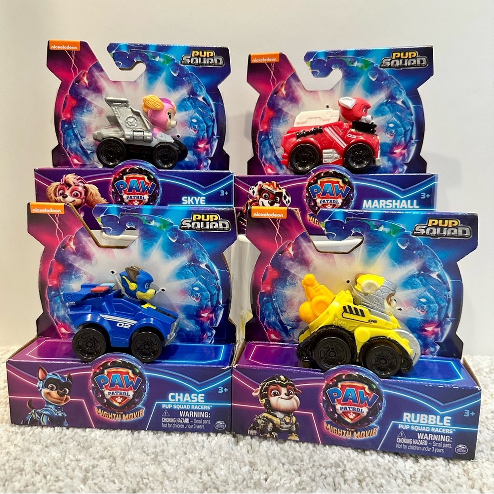 Paw Patrol Pup Squad Racers Lot! NEW